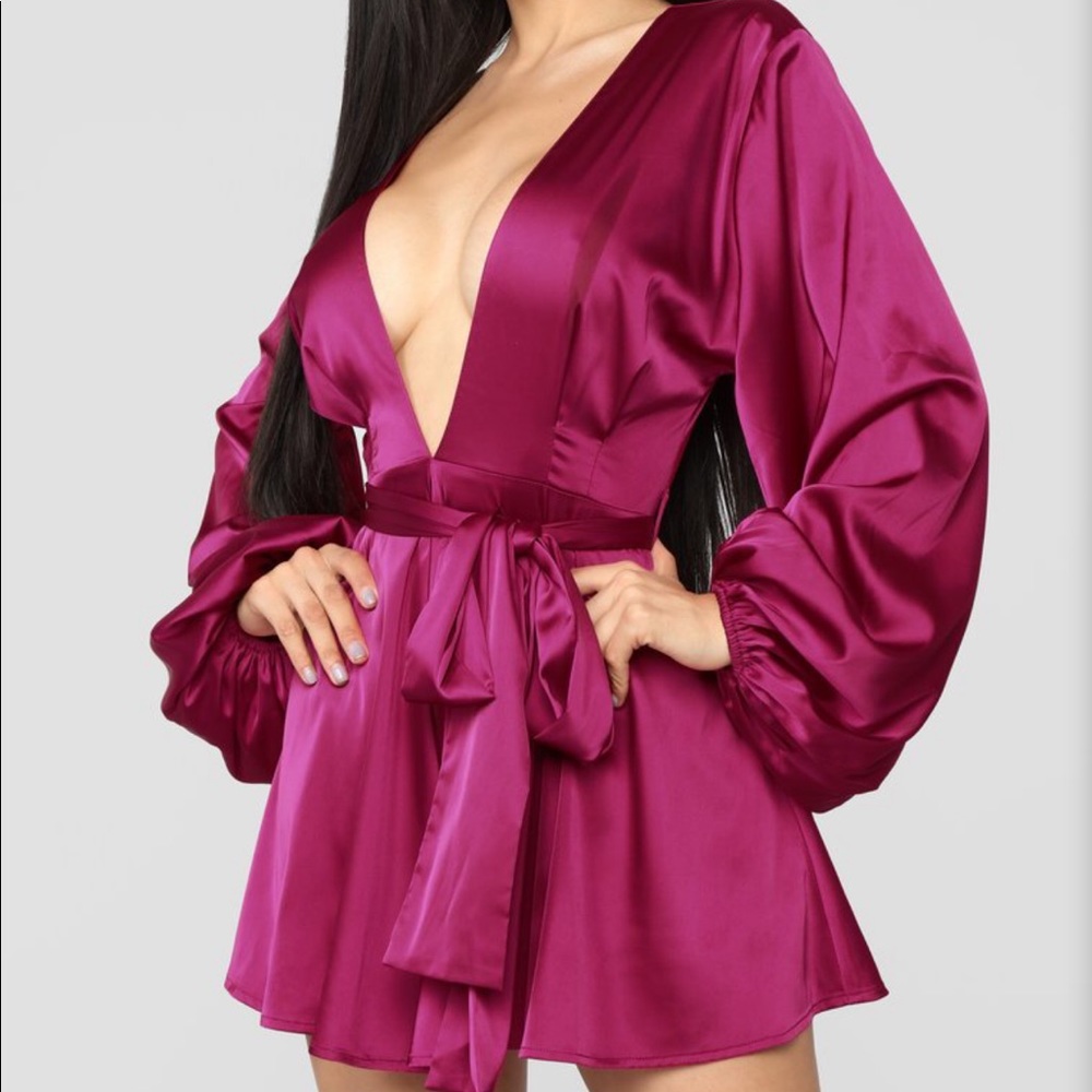 Satin open back romper in hunter green